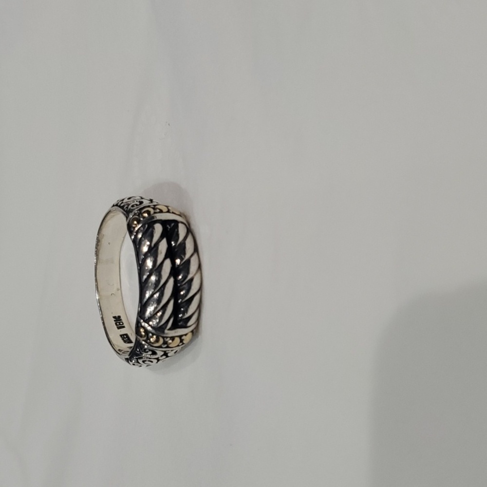 Effy silver ring.  Size approximately 10.5 cable style band
